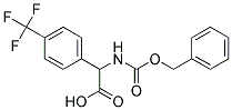 (2S)-{[(benzyloxy)carbonyl]amino}[4-(trifluoromethyl)phenyl]ethanoic acid Struktur