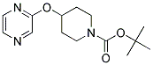 4-(Pyrazin-2-yloxy)-piperidine-1-carboxylic acid tert-butyl ester Struktur