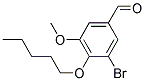 3-BROMO-5-METHOXY-4-(PENTYLOXY)BENZALDEHYDE Struktur