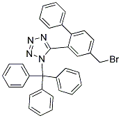 4-BROMOMETHYL-2-(1-TRIPHENYLMETHYLTETRAZOLE-5-YL)BIPHENYL Struktur