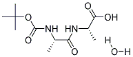 BOC-L-ALANYL-L-ALANINE HYDRATE Struktur