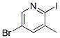 5-BROMO-2-IODO-3-PICOLINE Struktur