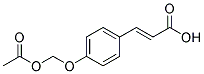 4-Acetoxy-methoxycinnamic acid Struktur