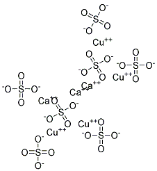 Tricalcium tetracupric sulfate Struktur