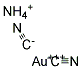 Gold ammonium dicyanide Struktur