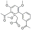 3,5'-DIACETYL-2',4,6-TRIMETHOXY-2-BIPHENYLYLACETATE Struktur