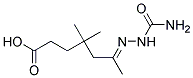 4,4-DIMETHYL-6-SEMICARBAZONOHEPTANOICACID Struktur