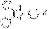 5-(2-FURYL)-2-(P-METHOXYPHENYL)-4-PHENYLIMIDAZOLE Struktur