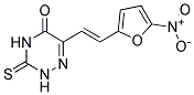 6-(2-(5-NITRO-2-FURYL)VINYL)-3-THIOXO-3,4-DIHYDRO-1,2,4-TRIAZIN-5(2H)-ONE Struktur