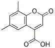 6,8-DIMETHYL-2-OXO-2H-CHROMENE-4-CARBOXYLICACID Struktur