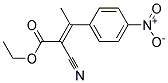 ETHYL(E)-A-CYANO-B-METHYL-4-NITROCINNAMATE Struktur