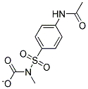 METHYL(N-ACETYLSULFANILYL)CARBAMATE Struktur