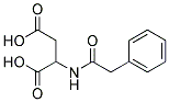 N-(PHENYLACETYL)-DL-ASPARTICACID Struktur