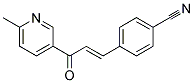 P-(3-(6-METHYL-3-PYRIDYL)-3-OXO-1-PROPENYL)BENZONITRILE Struktur