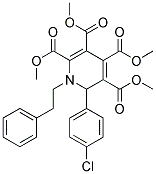 TETRAMETHYL6-(P-CHLOROPHENYL)-1-PHENETHYL-1,6-DIHYDRO-2,3,4,5-PYRIDINETETRACARBOXYLATE Struktur