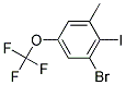 3-Bromo-2-iodo-5-(trifluoromethoxy)toluene Struktur