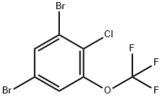 3,5-Dibromo-2-chlorotrifluoromethoxybenzene Struktur