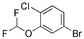 5-Bromo-2-chloro-(difluoromethoxy)benzene Struktur