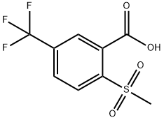 2-甲基磺?；?5-(三氟甲基)苯甲酸, 1000339-64-9, 結(jié)構(gòu)式