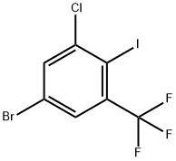 5-Bromo-3-chloro-2-iodobenzotrifluoride Struktur