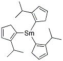 Tris(i-propylcyclopentadienyl)samarium Struktur