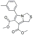 Dimethyl 5-(3-methylphebyl)-1H-pyrrolo[1,2-c][1,3]thiazole-6,7-dicarboxylate Struktur