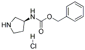 (S)-3-N-CBZ-AMINOPYRROLIDINE HCL
 Struktur