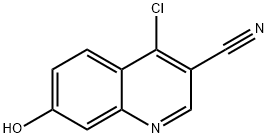 4-CHLORO-7-HYDROXY-QUINOLINE-3-CARBONITRILE
 Struktur