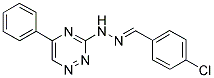 4-CHLOROBENZALDEHYDE (5-PHENYL-1,2,4-TRIAZIN-3-YL)HYDRAZONE Struktur