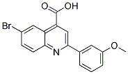 6-BROMO-2-(3-METHOXYPHENYL)QUINOLINE-4-CARBOXYLIC ACID Struktur