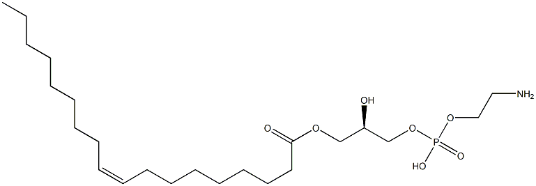 1-OLEOYL-2-HYDROXY-SN-GLYCERO-3-PHOSPHOETHANOLAMINE Struktur