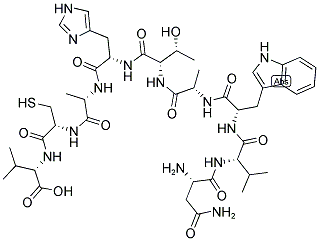 ASN-VAL-TRP-ALA-THR-HIS-ALA-CYS-VAL Struktur