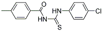 1-(4-CHLOROPHENYL)-3-(4-METHYLBENZOYL)THIOUREA Struktur