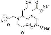 HYDROXYETHYLETHYLENEDIAMINETRIACETIC ACID, TRISODIUM SALT Struktur