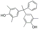 4-[1-(4-HYDROXY-3,5-DIMETHYLPHENYL)-1-PHENYLETHYL]-2,6-DIMETHYLPHENOL Struktur