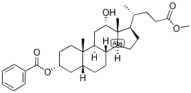 5BETA-CHOLANIC ACID-3ALPHA,12ALPHA-DIOL 3-BENZOATE METHYL ESTER Struktur