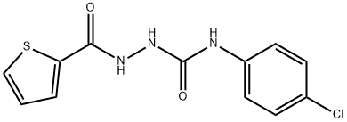 4-(4-CHLOROPHENYL)-1-(2-THIOPHENECARBONYL)SEMICARBAZIDE Struktur