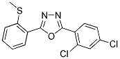 2-(2,4-DICHLOROPHENYL)-5-[2-(METHYLSULFANYL)PHENYL]-1,3,4-OXADIAZOLE Struktur