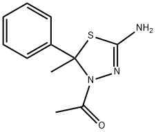 1-(5-AMINO-2-METHYL-2-PHENYL-[1,3,4]THIADIAZOL-3-YL)-ETHANONE Struktur