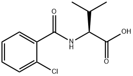 2-(2-CHLORO-BENZOYLAMINO)-3-METHYL-BUTYRIC ACID Struktur