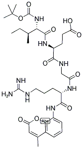 BOC-ILE-GLU-GLY-ARG-7-AMIDO-4-METHYLCOUMARIN SALT Struktur