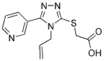 (4-ALLYL-5-PYRIDIN-3-YL-4 H-[1,2,4]TRIAZOL-3-YLSULFANYL)-ACETIC ACID Struktur