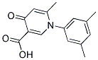 1-(3,5-DIMETHYLPHENYL)-6-METHYL-4-OXO-1,4-DIHYDRO-3-PYRIDINECARBOXYLIC ACID Struktur