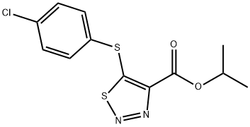 ISOPROPYL 5-[(4-CHLOROPHENYL)SULFANYL]-1,2,3-THIADIAZOLE-4-CARBOXYLATE Struktur