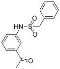 N-(3-ACETYLPHENYL)(PHENYL)METHANESULFONAMIDE Struktur