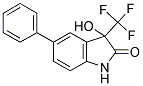 3-HYDROXY-2-OXO-3-TRIFLUOROMETHYL-5-PHENYLINDOLINE Struktur