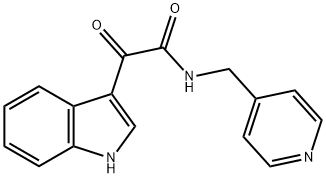 2-INDOL-3-YL-2-OXO-N-(4-PYRIDYLMETHYL)ETHANAMIDE Struktur