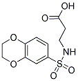 N-(2,3-DIHYDRO-1,4-BENZODIOXIN-6-YLSULFONYL)-B-ALANINE Struktur