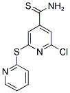 2-CHLORO-6-(2-PYRIDYLTHIO)PYRIDINE-4-CARBOTHIOAMIDE Struktur