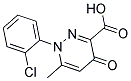 1-(2-CHLOROPHENYL)-6-METHYL-4-OXO-1,4-DIHYDROPYRIDAZINE-3-CARBOXYLIC ACID Struktur